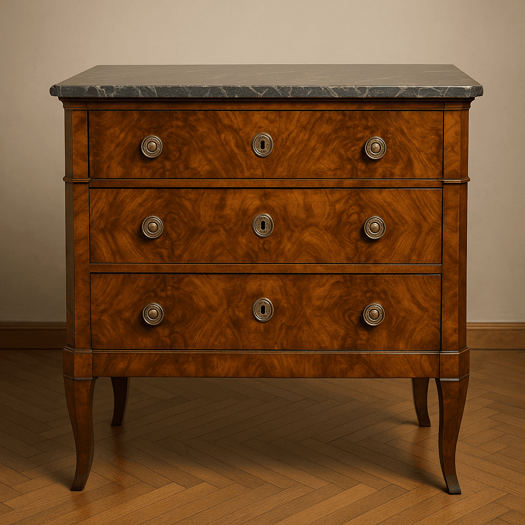 Die Restaurierung einer Biedermeier Kommode